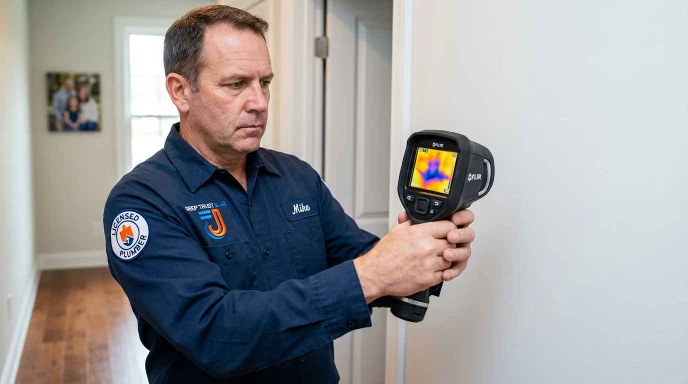 Thermal imaging leak detection by Johns Plumbing LLC in Villa Grove